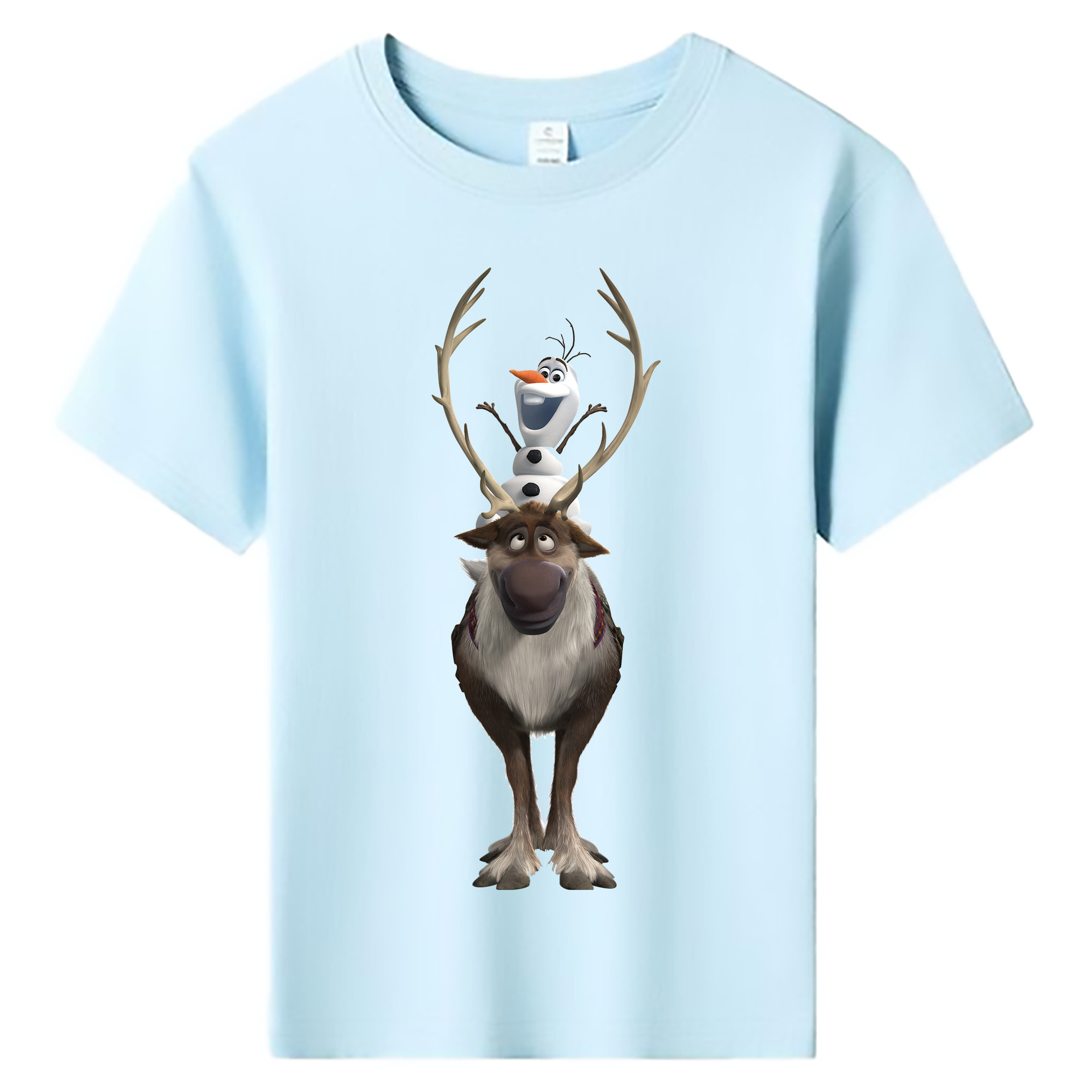 （画像用） アナと雪の女王 アンナ エルサ Frozen Anna Elsa 綿100％キッズTシャツ（フロントプリント）